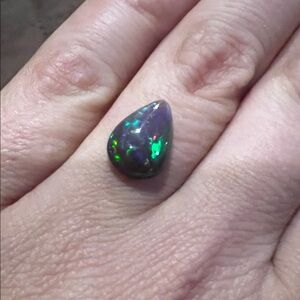Gorgeous Ethiopian Teardrop Opal Cabochon Loose Gemstone